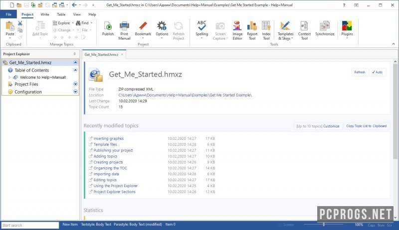 Help & Manual Professional 10.0.3.7453 на русском скачать бесплатно