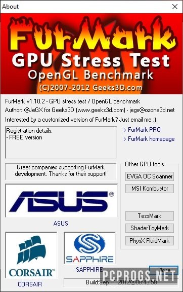 Geeks3D FurMark 1.35 for mac instal
