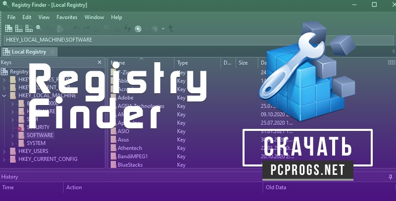Registry Finder 2.58 download the last version for windows