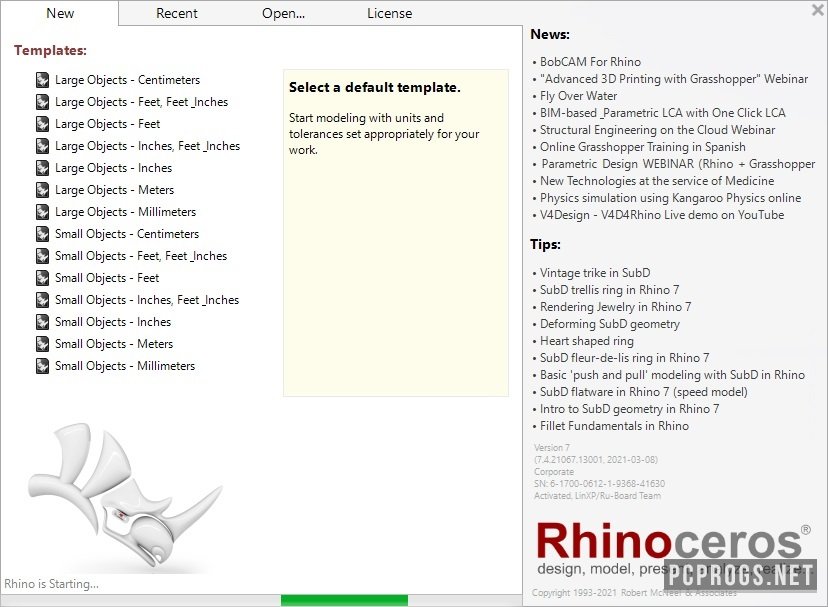 Rhinoceros 3D 8.0.23304.9001 download the last version for windows