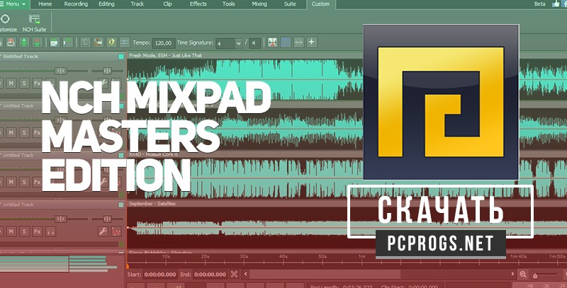 NCH MixPad Masters Edition 10.97 for mac instal