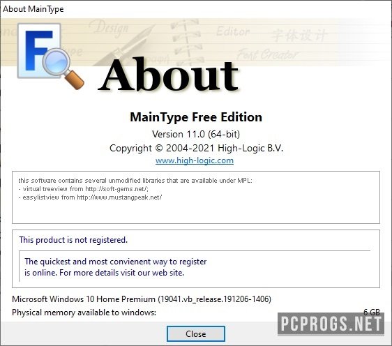 instal High-Logic MainType Professional Edition 12.0.0.1300 free