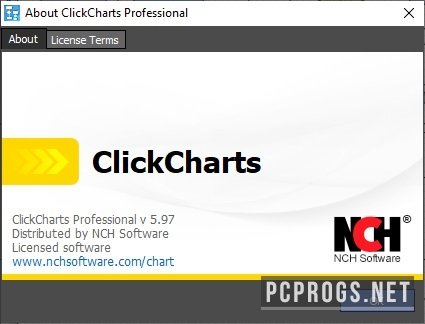 NCH ClickCharts Pro 8.35 instaling