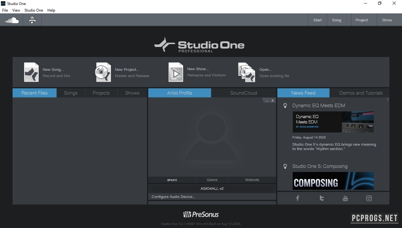 PreSonus Studio One 6 Professional 6.5.0 download the last version for android