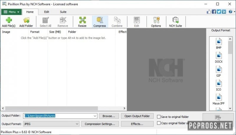 instal NCH Pixillion Image Converter Plus 11.54
