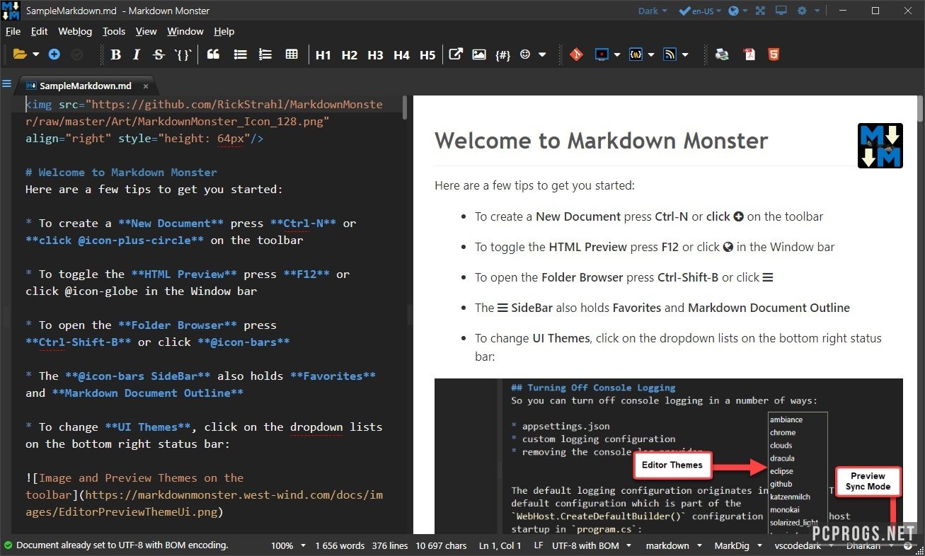 Markdown Monster 3.0.0.25 for mac instal free
