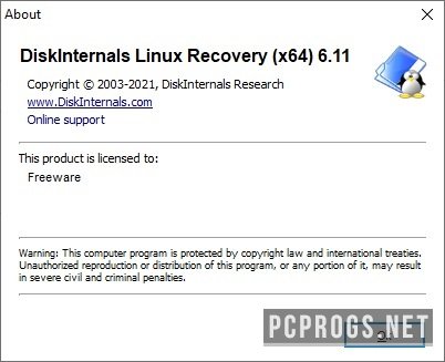 download DiskInternals Linux Recovery 6.17.0.0