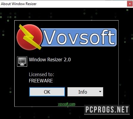 free VOVSOFT Window Resizer 2.7
