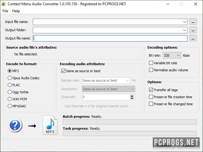 downloading Context Menu Audio Converter 1.0.118.194