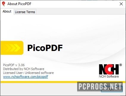 NCH PicoPDF Plus 4.60 free