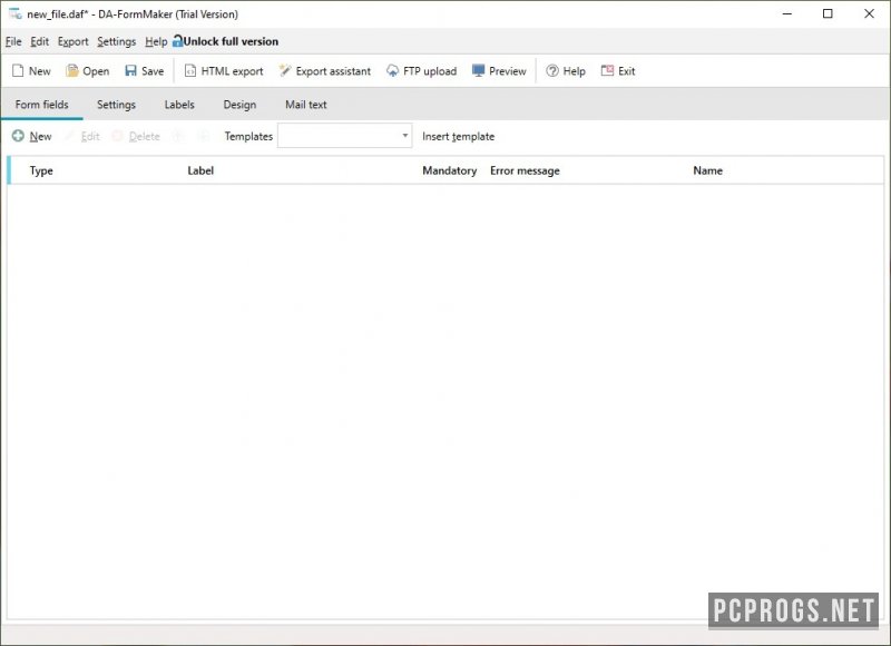 DA-FormMaker 4.17 for windows instal
