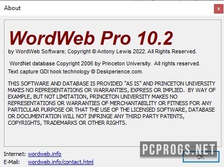 instal WordWeb Pro 10.34