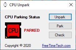 CPU Unpark for windows download