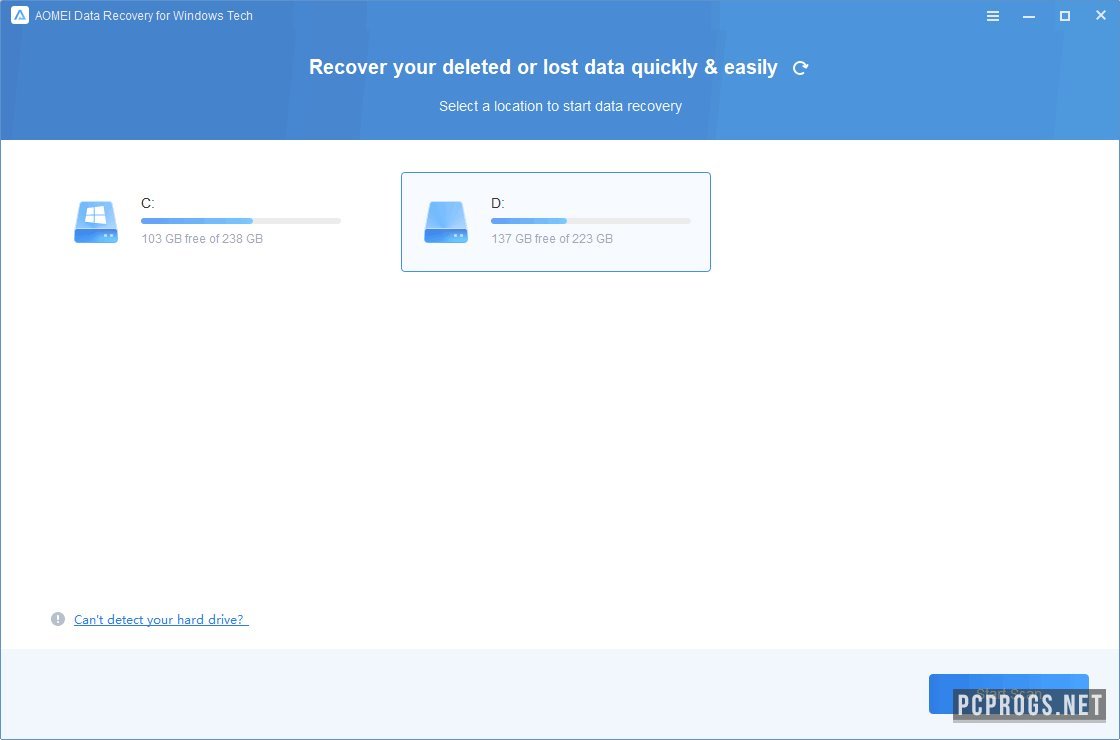 AOMEI Data Recovery Pro for Windows 3.5.0 download