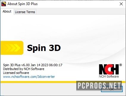 NCH Spin 3D Plus 6.09 for mac download free